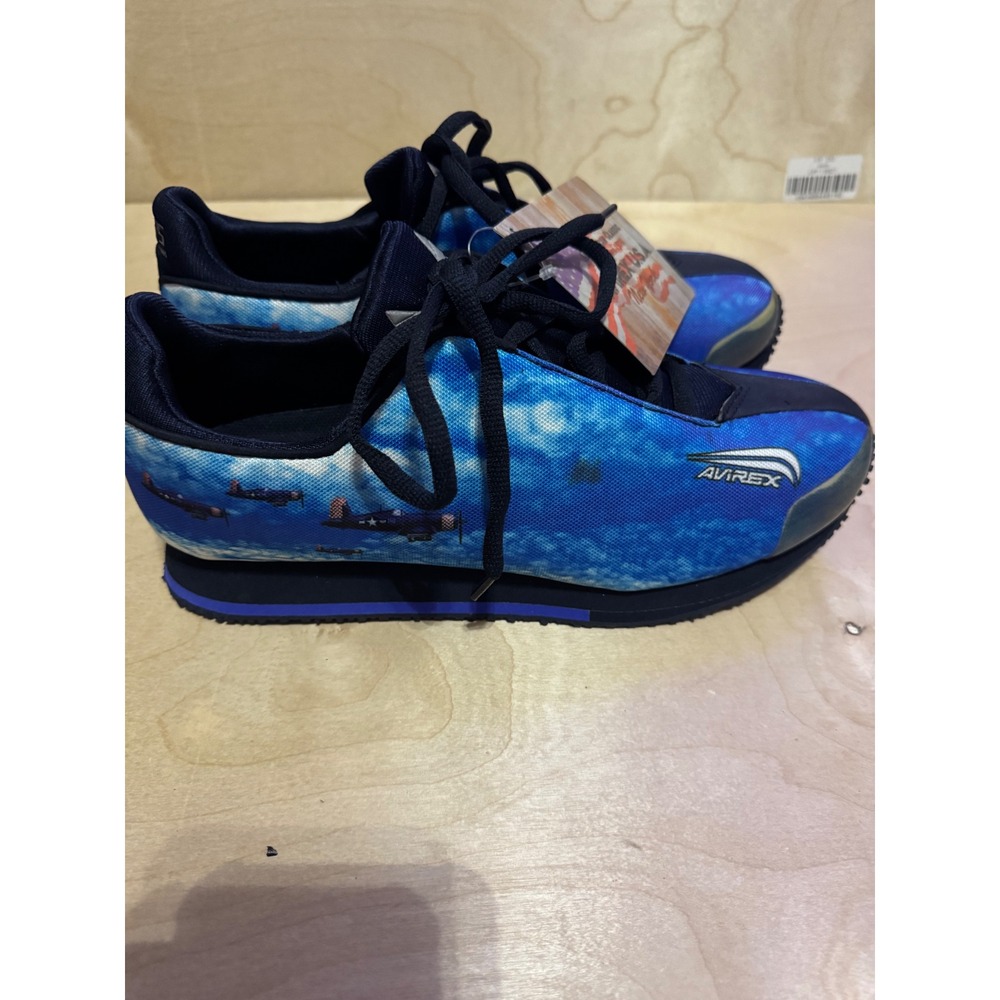 Vintage Deadstock Avirex USA Corsair Blue Sky‎ Sneakers Size 11